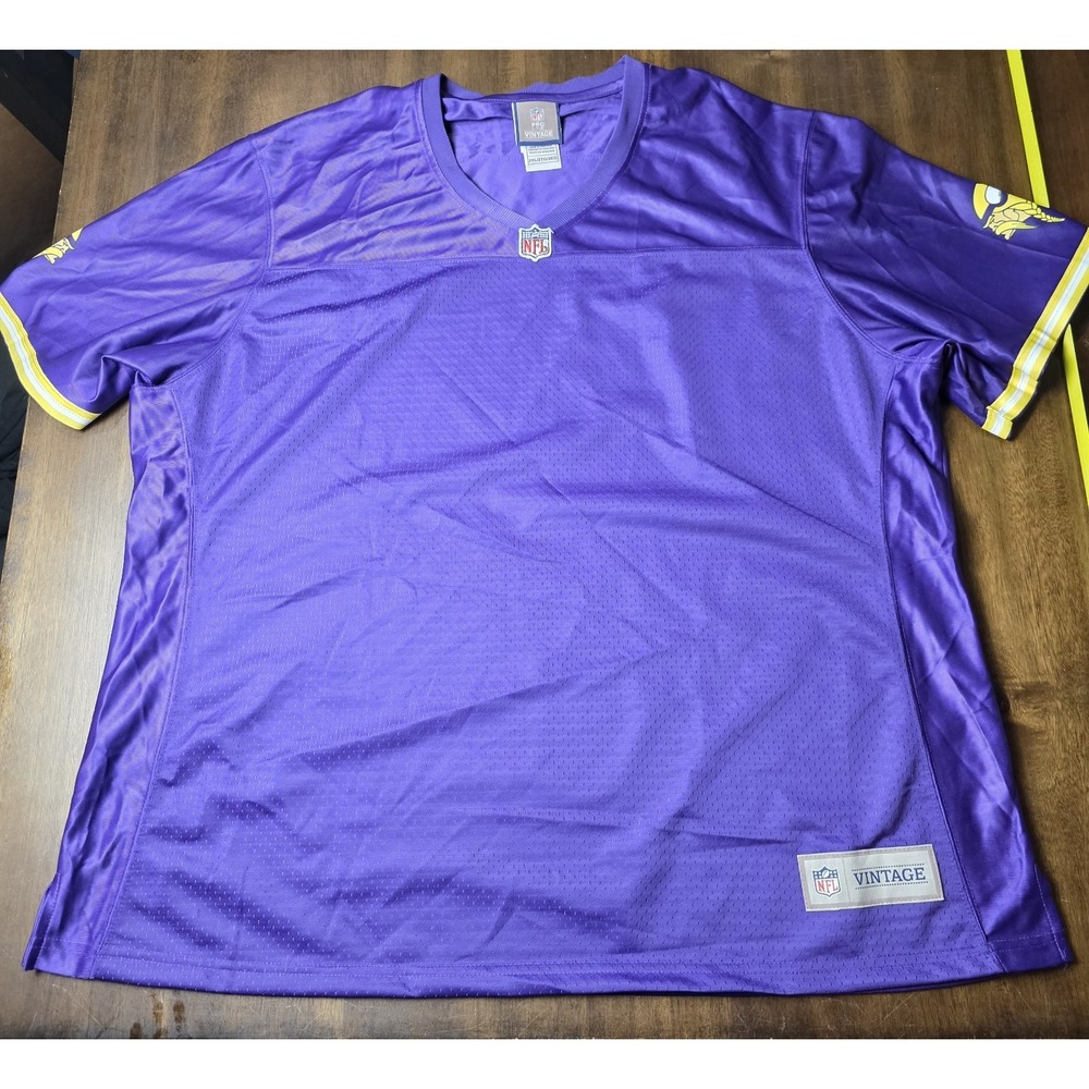 Minnesota Vikings NFL Pro Line Vintage Blank Jersey 2XL NWT Purple